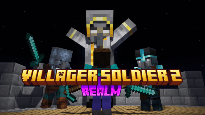 Villager Soldier Vanilla Plus Addon (1.20) – MCPE/Bedrock Mod