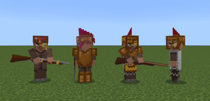 Villager Soldier Vanilla Plus Addon (1.20) – MCPE/Bedrock Mod — screenshot 2