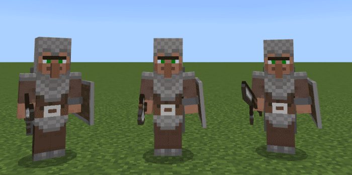 Villager Soldier Vanilla Plus Addon (1.20) – MCPE/Bedrock Mod — screenshot 4