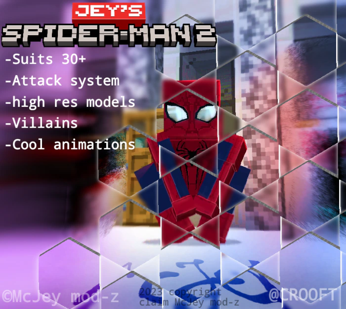 Marvel's Spider Man 2 Addon (1.20, 1.19) – MCPE/Bedrock Mod — screenshot 1