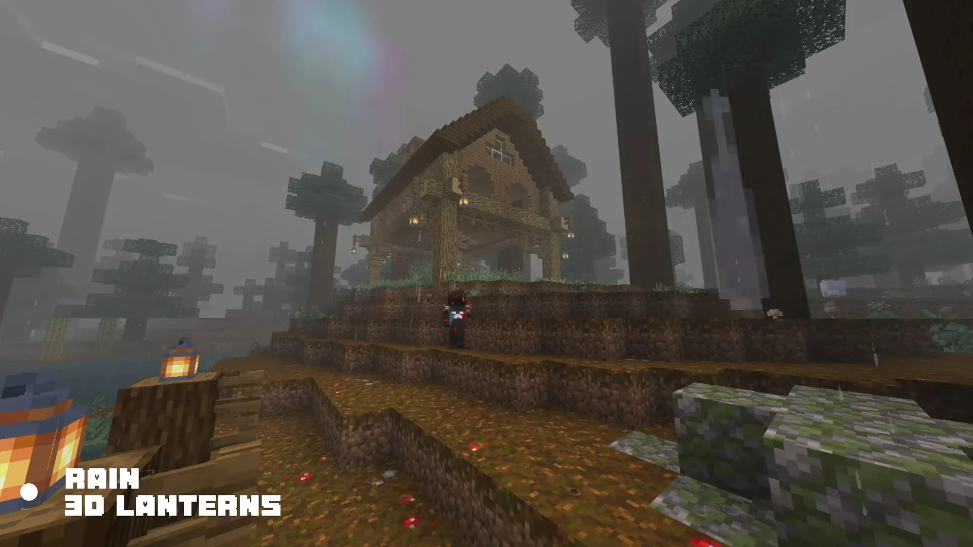 Rain – La Nature Fragment Resource Pack (26.x, 1.21) – MCPE/Bedrock — screenshot 1