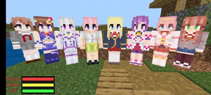 Favorites Waifu Addon (1.20, 1.19) – Anime, Game, Vtuber — screenshot 1
