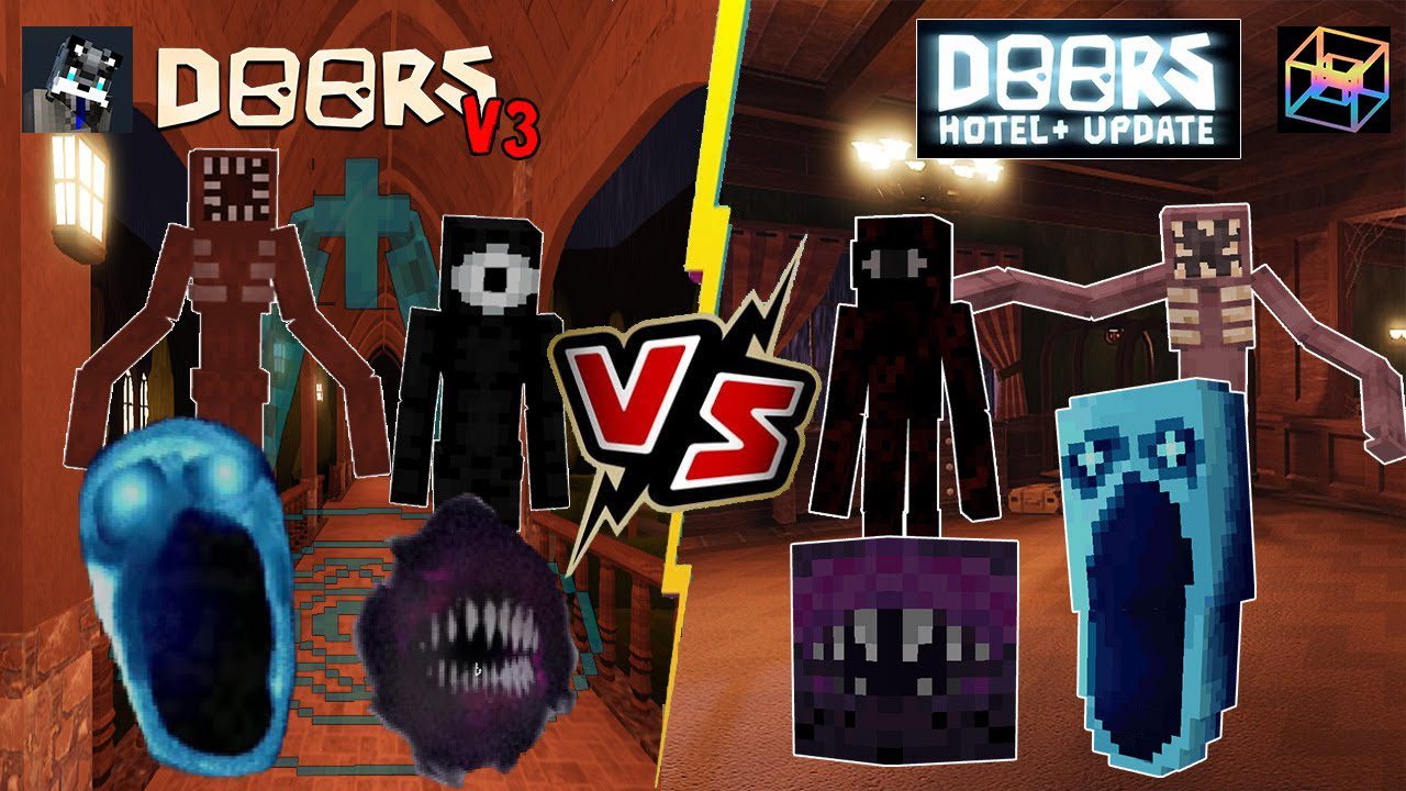 Roblox Doors Addon (1.19) – MCPE/Bedrock Mod
