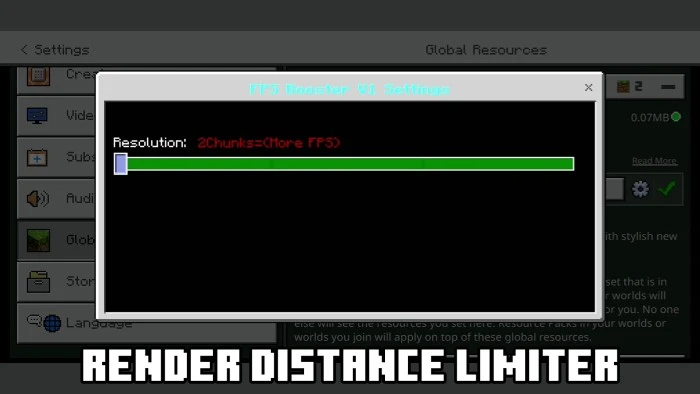 FPS Booster Pack (1.26, 1.21) – MCPE/Bedrock — screenshot 1