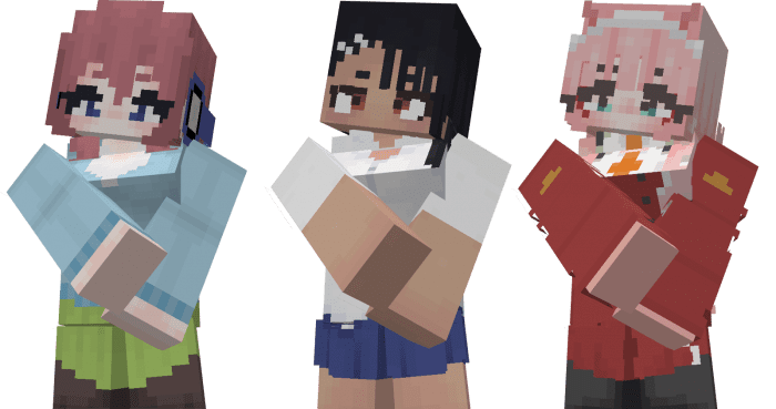 Waifus Addon (1.20, 1.19) – MCPE/Bedrock Mod — screenshot 3