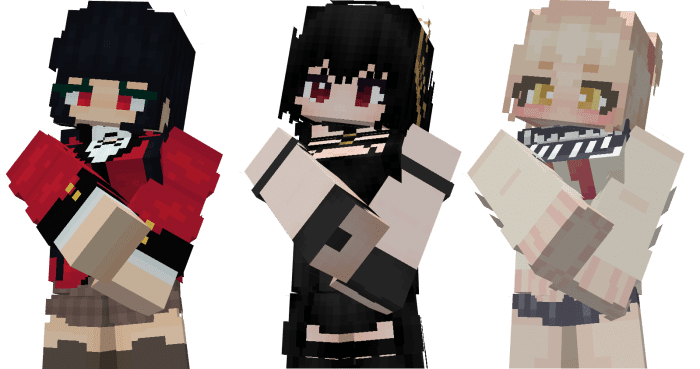 Waifus Addon (1.20, 1.19) – MCPE/Bedrock Mod — screenshot 4
