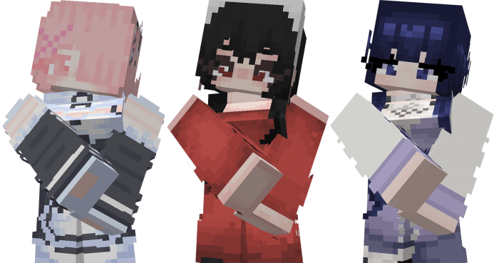 Waifus Addon (1.20, 1.19) – MCPE/Bedrock Mod — screenshot 6