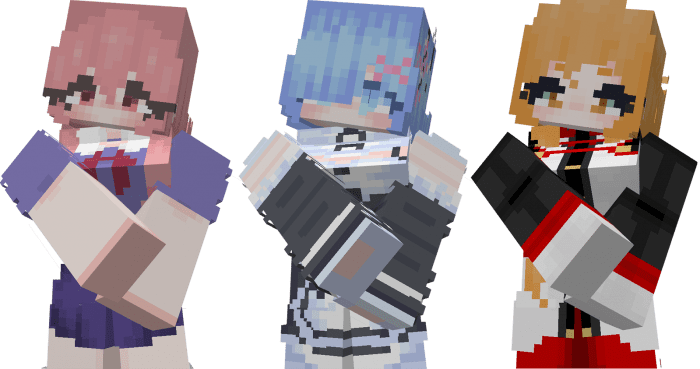 Waifus Addon (1.20, 1.19) – MCPE/Bedrock Mod — screenshot 7