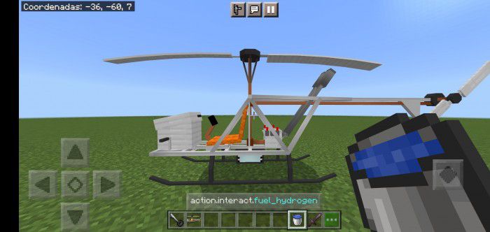 Survival Helicopters Addon (1.20, 1.19) – MCPE/Bedrock Mod — screenshot 2
