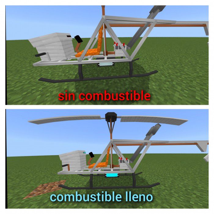 Survival Helicopters Addon (1.20, 1.19) – MCPE/Bedrock Mod — screenshot 3
