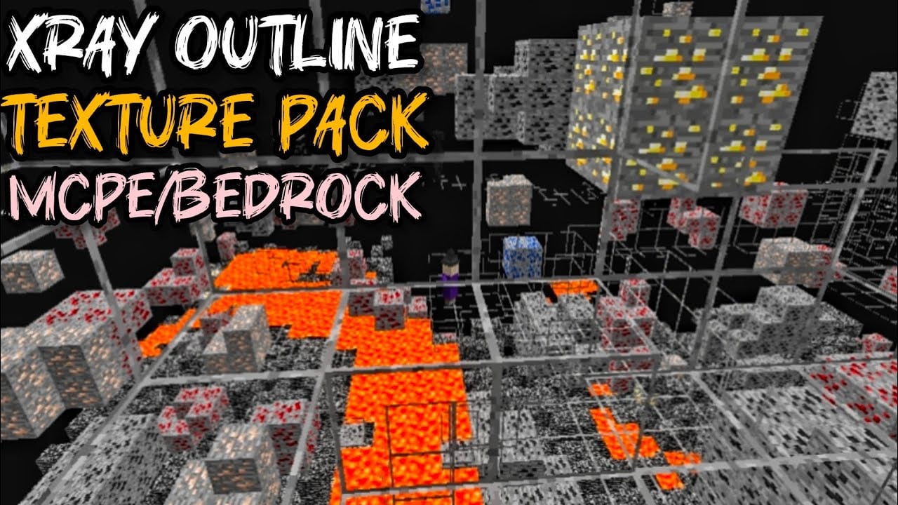 XRay Outline (1.26+, 1.21) – MCPE/Bedrock Pack