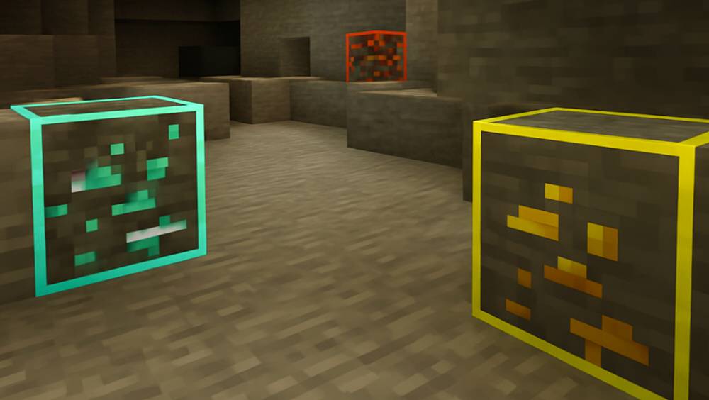 XRay Outline (1.26+, 1.21) – MCPE/Bedrock Pack — screenshot 1