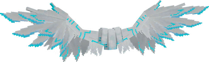 Angel Steel Wings Addon (1.20, 1.19) – MCPE/Bedrock Mod — screenshot 2