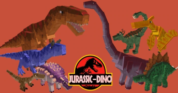 Jurassic Dino World Addon (1.20, 1.19) – MCPE/Bedrock Mod
