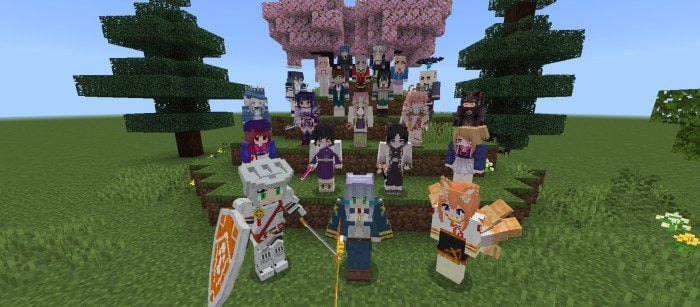 The Anime Waifu's Addon (1.20, 1.19) – Guardian Tales, Demon Slayer, Genshin Impact — screenshot 1