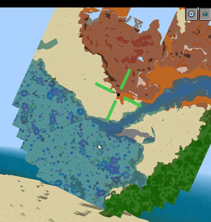 Minimap Resource Pack (26.x, 1.21) – MCPE/Bedrock — screenshot 1
