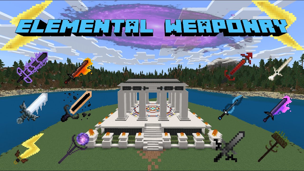 Elemental Weaponry Addon (1.20, 1.19) – MCPE/Bedrock Mod