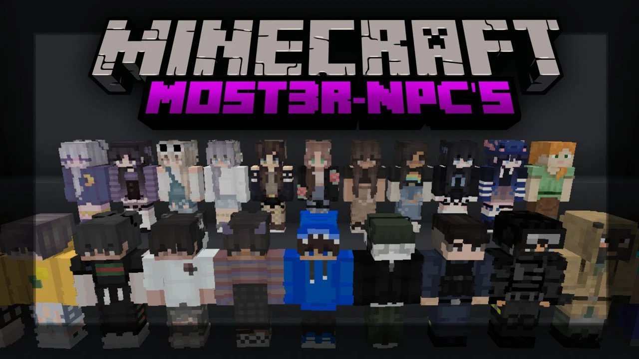 Most3r-NPCs Addon (1.20, 1.19) – MCPE/Bedrock Mod
