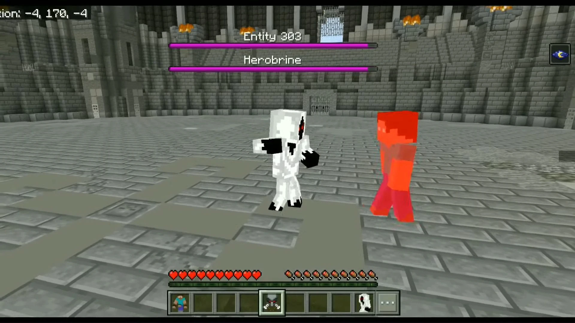 Herobrine vs Entity 303 Addon (1.20, 1.19) – MCPE/Bedrock Mod — screenshot 6