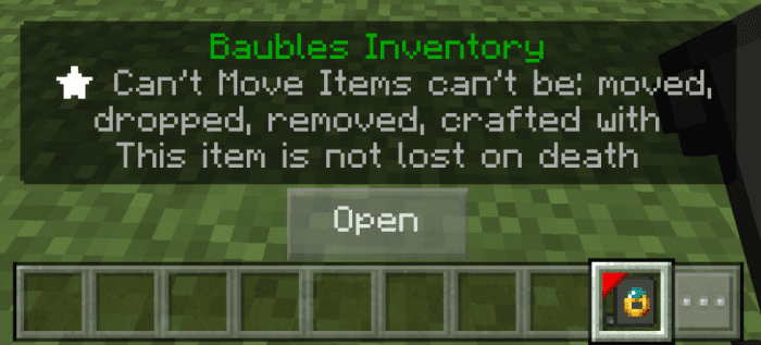 Nameless Baubles Addon (1.20, 1.19) – MCPE/Bedrock Mod — screenshot 4