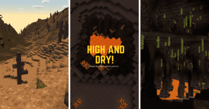 High and Dry Addon (1.20, 1.19) – MCPE/Bedrock Mod