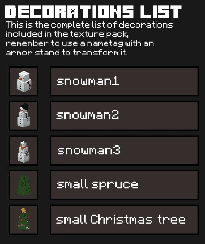 New Year's Decorations Addon (1.20) – MCPE/Bedrock Mod — screenshot 1