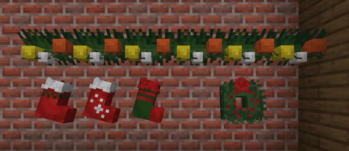 New Year's Decorations Addon (1.20) – MCPE/Bedrock Mod — screenshot 3