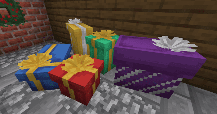 New Year's Decorations Addon (1.20) – MCPE/Bedrock Mod — screenshot 4