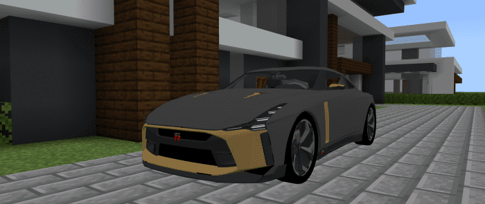 Italdesign Nissan GTR-50 Addon (1.19) – MCPE/Bedrock Mod — screenshot 1