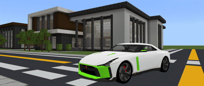 Italdesign Nissan GTR-50 Addon (1.19) – MCPE/Bedrock Mod — screenshot 6