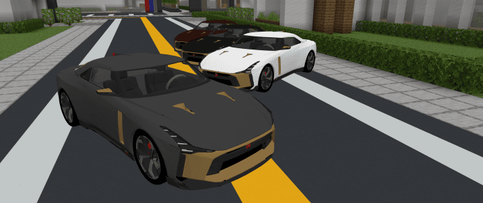 Italdesign Nissan GTR-50 Addon (1.19) – MCPE/Bedrock Mod — screenshot 8