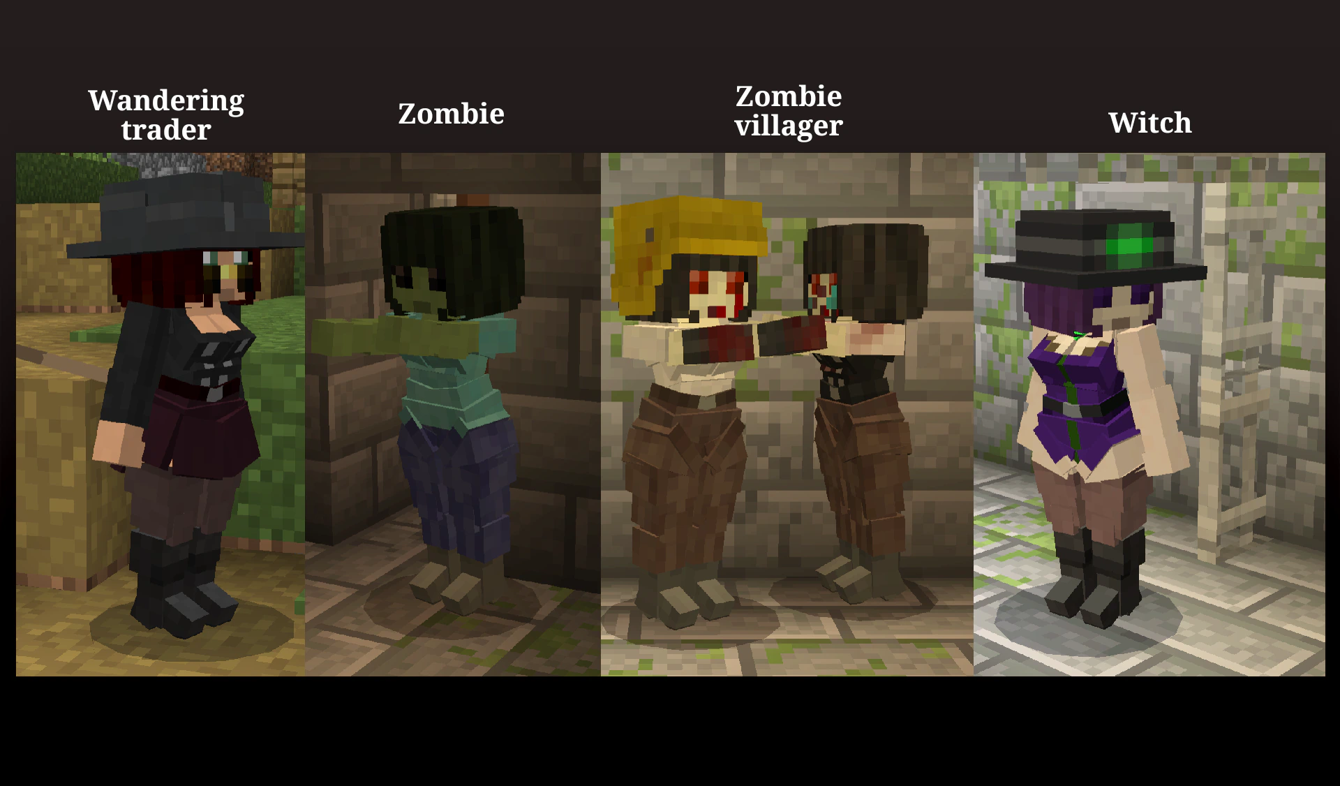Village Girls Texture Pack (26.x, 1.21) – MCPE/Bedrock — screenshot 3