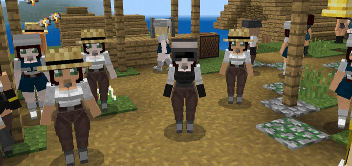 Village Girls Texture Pack (26.x, 1.21) – MCPE/Bedrock — screenshot 4