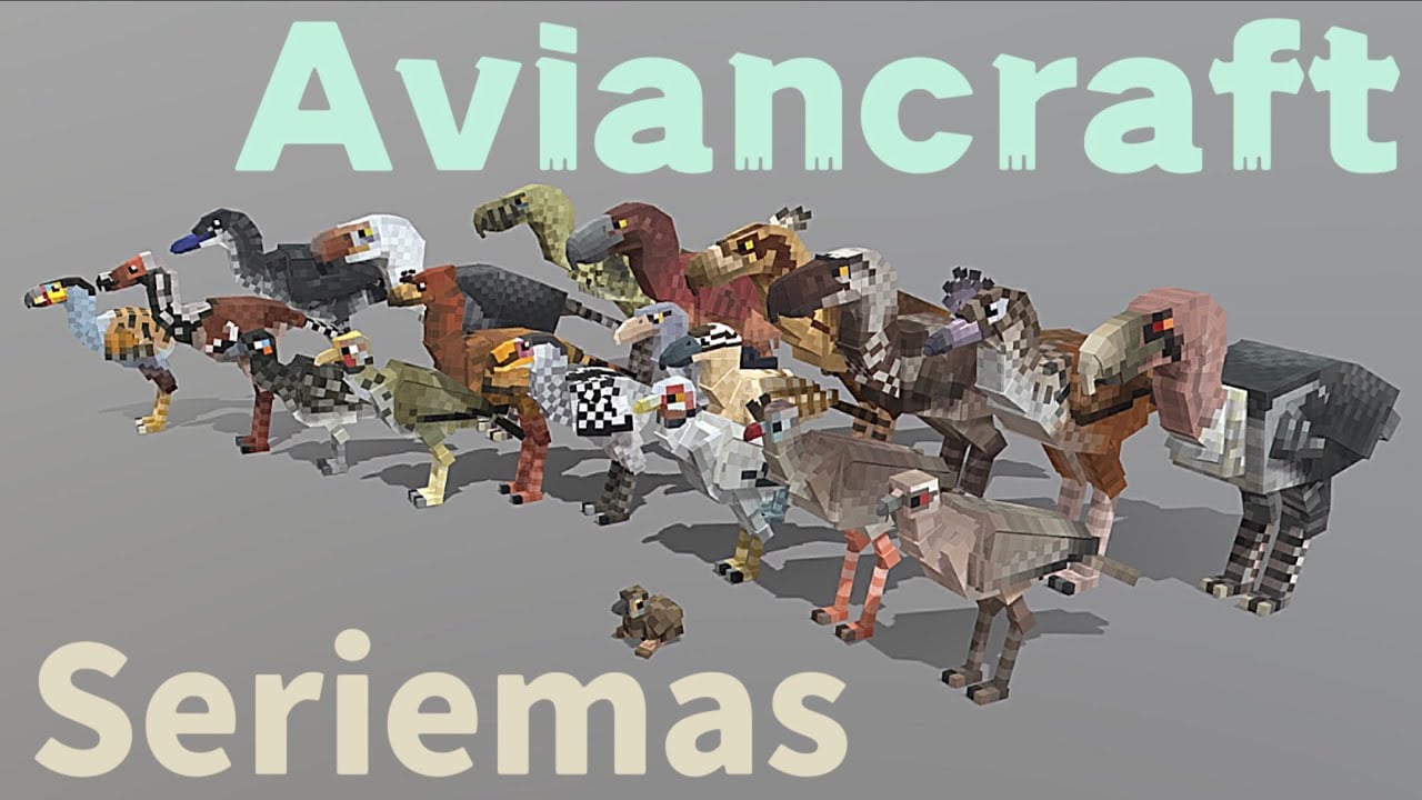Aviancraft: Seriemas Addon (1.19) – MCPE/Bedrock Mod