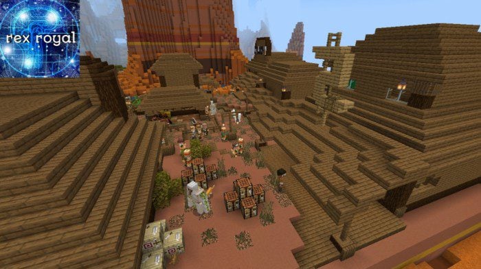 Rex's Biome Villages Addon (1.19) – MCPE/Bedrock Mod — screenshot 1