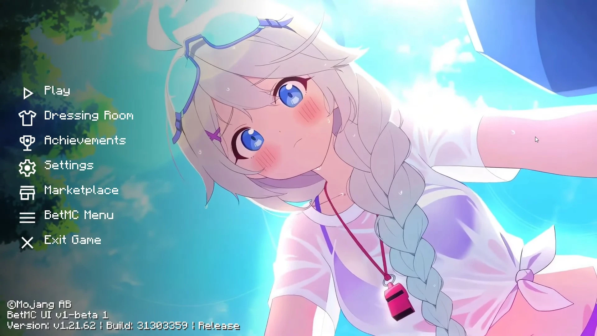 Anime Girl UI Pack (26.x, 1.21) – MCPE/Bedrock — screenshot 1