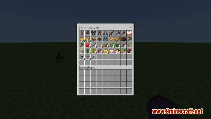 Poggy's Player Corpse Addon (1.20, 1.19) – MCPE/Bedrock Mod — screenshot 3