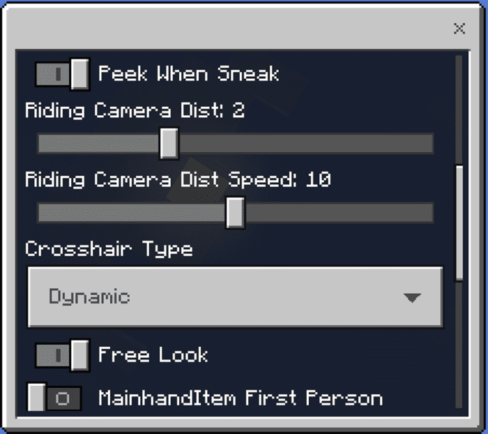Dynamic Third Person Camera Addon (26.30+, 1.20) – MCPE/Bedrock Mod — screenshot 3