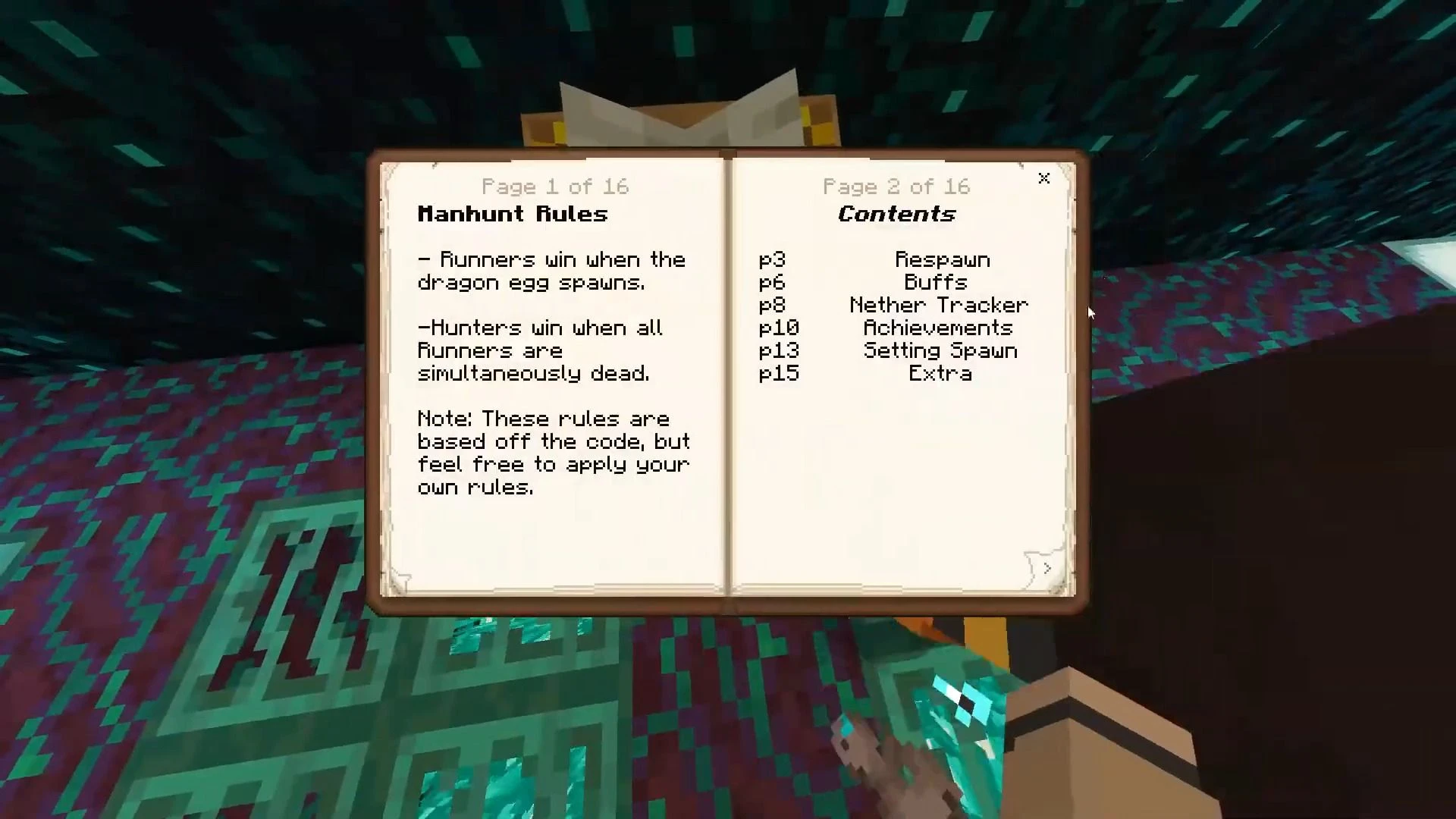 ManHunt Addon (1.20, 1.19) – MCPE/Bedrock Mod — screenshot 4