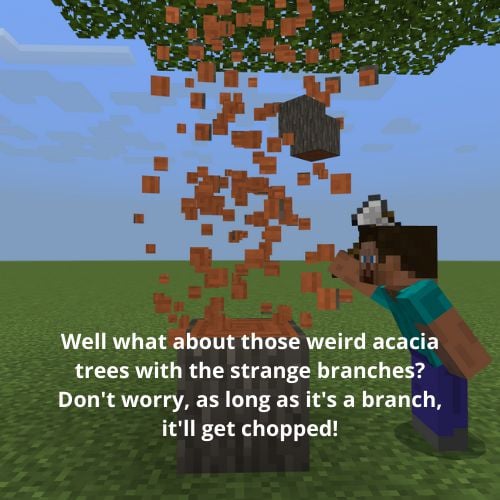 Instant Tree Chop Addon (1.26+) – MCPE/Bedrock Tree Decapitator Mod — screenshot 4