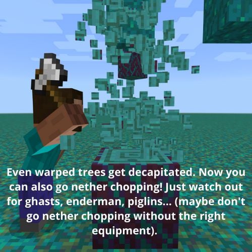 Instant Tree Chop Addon (1.26+) – MCPE/Bedrock Tree Decapitator Mod — screenshot 6