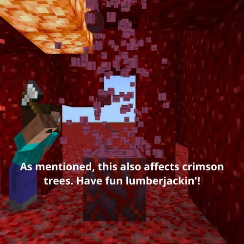 Instant Tree Chop Addon (1.26+) – MCPE/Bedrock Tree Decapitator Mod — screenshot 7