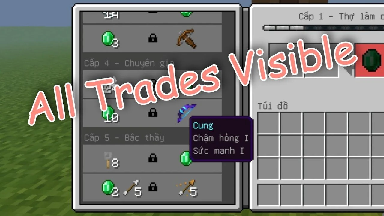 All Trades Visible Texture Pack (1.26+) – MCPE/Bedrock