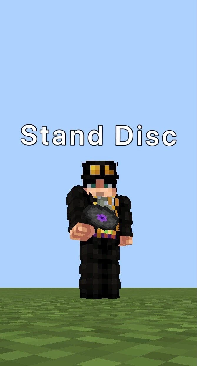 JoJo's Bizarre Adventure Stand Disc Addon (26.30+, 1.21) – MCPE/Bedrock Mod — screenshot 1