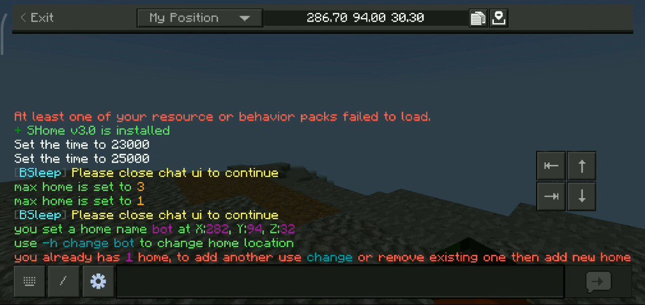 SHome Addon (1.20) – MCPE/Bedrock Script — screenshot 3