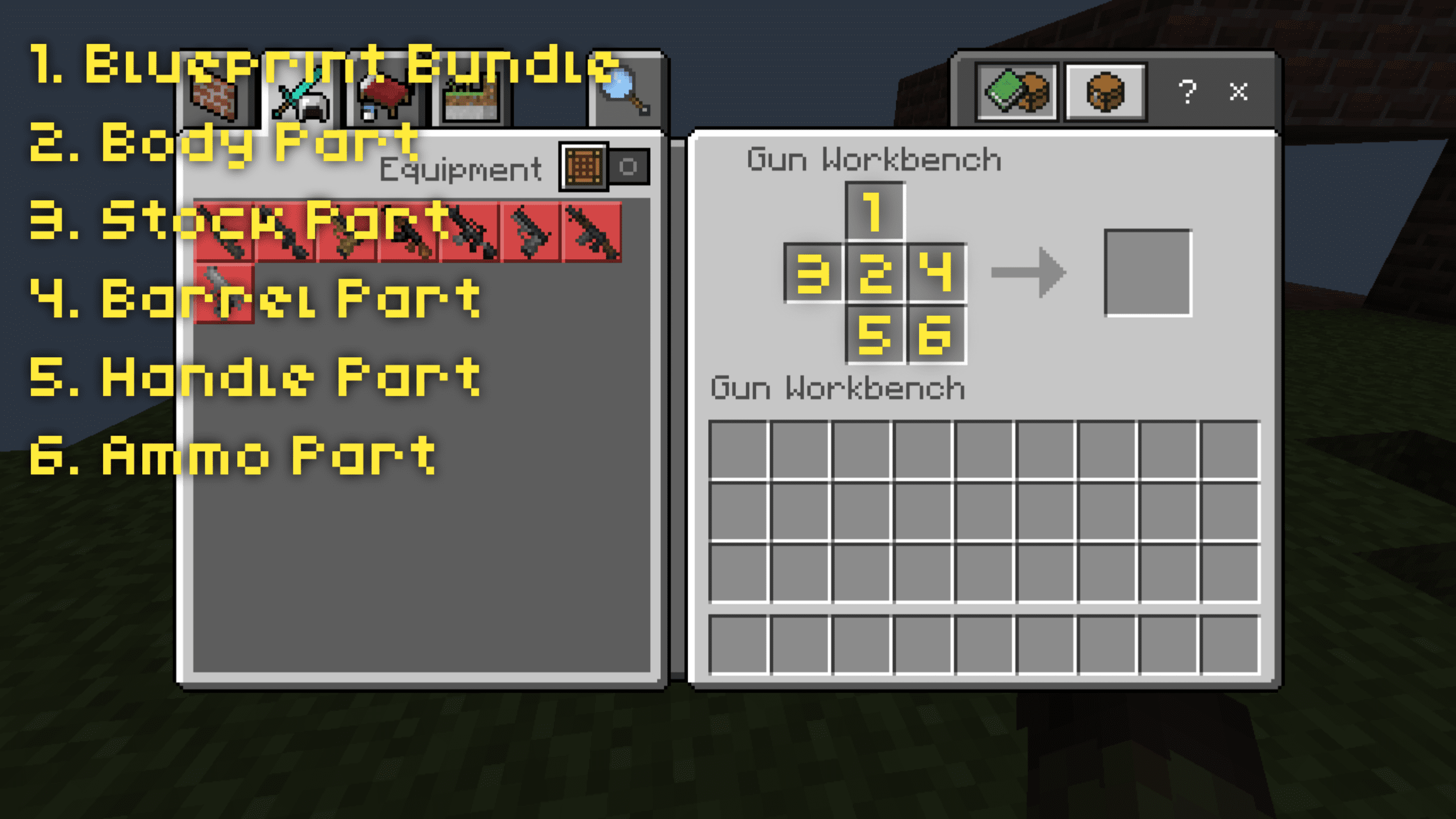 Aplok Guns Addon (1.21+) – MCPE/Bedrock Survival-Friendly Mod — screenshot 2