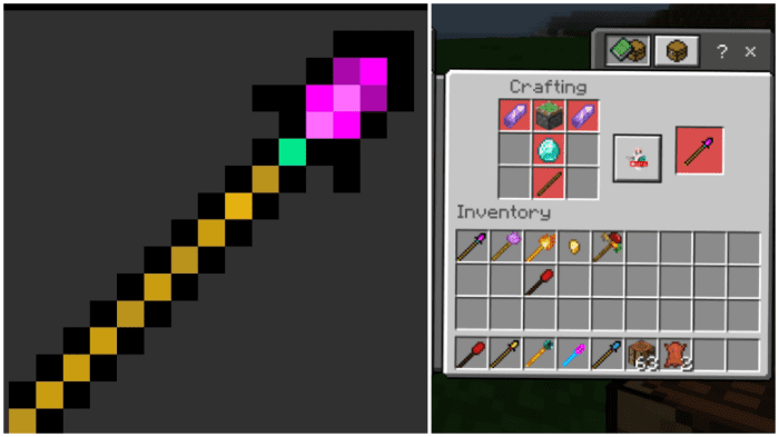 Crazy Wands Addon (1.20, 1.19) – MCPE/Bedrock Mod — screenshot 3
