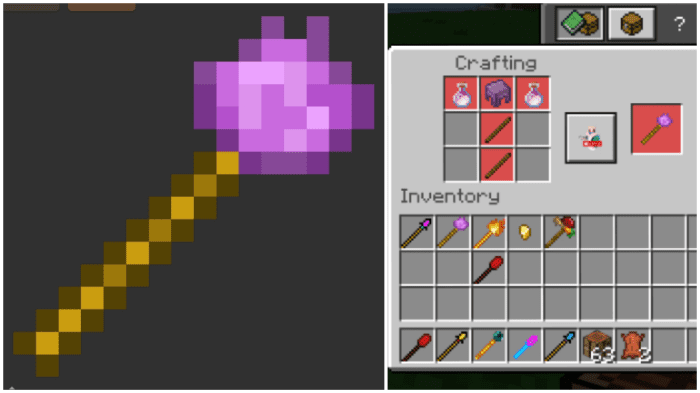 Crazy Wands Addon (1.20, 1.19) – MCPE/Bedrock Mod — screenshot 6