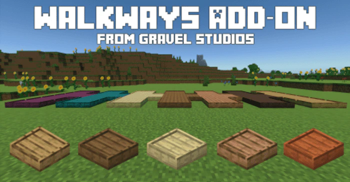 Walkways Addon (1.20) – MCPE/Bedrock Mod