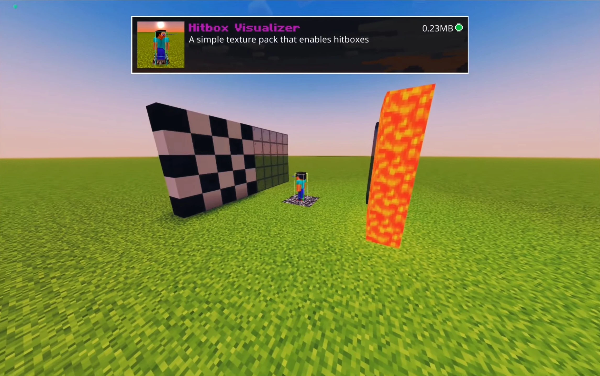 Hitbox Texture Pack (26.x, 1.21) – MCPE/Bedrock — screenshot 2
